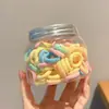 Elásticos Coloridos e Fortes para Cabelo Infantil, Acessório de Cabeça para Bebê que Não Machuca o Cabelo, Espessados e Duráveis, Pequenos Elásticos, Antiestiramento e Contínuos, Modelos Básicos