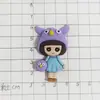 Pegatina Grande de Flor de Zapato de Niña de Dibujos Animados para Nevera, Termo, Funda de Teléfono Móvil, Pegamento de Crema, Tocado, Pasador de Pelo, Cuerda para el Cabello, Accesorios DIY