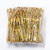 100 Unidades/saco palito de bambu descartável tesoura artesanal palito de fruta palito de corda para coquetel atacado palito de corda para arte