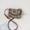 Bolsa de Lona para Mujer Verano Estilo Étnico Minoritario de Alto Nivel Retro Bolsa para Teléfono Móvil Bolsa Pequeña Versátil para Todas las Ocasiones Bolso de Hombro Cruzado