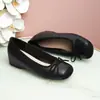 Zapatos Mary Jane para mujer petite con aumento de altura interior, 026 nuevo estilo de otoño, bailarinas retro francesas con lazo