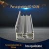 Série de portas de correr de isolamento térmico QC-50K para construção em liga de alumínio, perfil de material economizador de energia para porta de correr