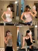 Baisiwang 2026 Otoño Temprano Nueva Camisola de Proteína de Seda para Mujer, No Necesita Sujetador, Top Interior de Tirante Delgado