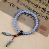 Fuente del Fabricante Nicho Nuevo Estilo Chino Pulsera de Cerámica Hueso de Porcelana Cuentas con Pulsera de Hilo Venta al por Mayor Joyería Retro Estilo Nacional