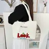 Nova Bolsa de Mão Bordada de Desenho Animado, Bonita e Macia, Bolsa de Ombro de Grande Capacidade, Bolsa Tote Versátil para o Dia a Dia em Algodão Acolchoado