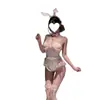 Lingerie Sexy, Estilo Fofo de Empregada, Com Aro e Efeito Push-Up, Uniforme Quente, Pijama Sedutor, Vestido Atacado Qqny para Noite de Namoro