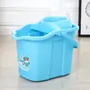 Cubo para Fregar de Plástico Antiguo con Escurridor Giratorio de un Solo Cubo para Uso Doméstico Cubo para Exprimir Agua Manual Cubo para Fregar de Piso con Prensa Manual Cubo para Fregar Cubo para Fregar