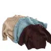 Suéter infantil tiny queen lã lã islandesa tricô grosso cardigã bebê roupas de outono suéter cardigã