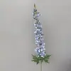 Flores de Delfinio Artificiales Realistas de Alta Calidad para Decoración de Escenas de Boda, Flores Falsas para Paisajismo, Flores Decorativas de Seda Realistas de Gama Alta, Flores Hechas a Mano