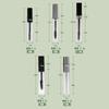 Tubo de máscara de pestañas redondo negro mate plata mate transparente de 4 ml material de empaque botella de plástico para crema de cejas de múltiples capacidades en stock suministro