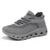 Novos sapatos de malha respirável com sola grossa, absorventes de choque e leves para comércio exterior, tênis esportivos casuais da moda para homens, sapatos da moda atacado