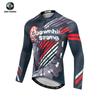 Ropa de ciclismo de otoño Xingheng para hombre, nueva ropa de ciclismo con absorción de humedad, ropa de ciclismo estampada, top largo transfronterizo