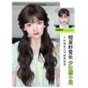 Coleta Postiza para Mujeres con Cabello Largo, Estilo Anillo de Cabello Artificial Natural, Atada Baja, Chica Dulce Energética, Trenza de Peluca Doble Cola de Caballo Ligeramente Rizada