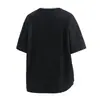 Camiseta de Manga Corta Holgada para Hombre Controlada por Precio Ropa Verano Berlín Casual Nuevo Estilo 79 Tops Sencillo y Versátil Negro No