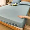 Lençol de cama impermeável de algodão original Tipo A, respirável, para crianças, cobre totalmente o colchão, protege contra urina, poeira e sujeira