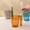 Vaso para Enjuague Bucal de Pareja Estilo Ins Alto Valor de Color Vaso para Cepillo Dormitorio Vaso para Cepillo de Dientes Plástico Transparente Simple para Enjuague Bucal