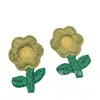 Parche de Reparación de Agujeros Mini Girasol para Decoración de Ropa Infantil, Parche Bordado para Cubrir Defectos, Etiqueta de Tela Bordada Cosida a Mano