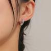 Pendientes Geométricos Europeos y Americanos Transfronterizos Microincrustados de Circonita para Mujer Venta al por Mayor Pendientes de Nicho Francés de Alta Gama Pendientes Exquisitos Joyería