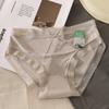 Roupa íntima de Renda Modal Feminina Cintura Média Proteína de Seda Amora 7A Bacteriostática Tamanho Grande Meninas Sem Costura Feminina Atacado