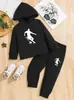 Conjunto de Ropa para Niños Transfronterizo Amazon Aliexpress Comercio Exterior Dropshipping para Niños Mayores Sudadera con Capucha y Pantalones de Chándal Conjunto de Dos Piezas