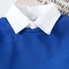 2026 Nuevo Comercio Exterior Producto Transfronterizo Estilo Coreano Chaleco de Punto para Niñas Top de Color Sólido con Cuello Falda Plisada a Cuadros Conjunto de Tres Piezas