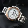 2023 masculino comércio exterior AliExpress estação independente venda quente masculino cinto de aço cinto Relógio Lao quartzo relógio multifuncional