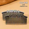 Peine de pelo de estilo coreano, de alta gama, moderno y versátil con pedrería para peinar el flequillo y arreglar la parte trasera de la cabeza; peine de cristal con un diseño invertido