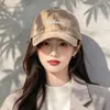 Estilo Coreano Nuevo Retro Americano Temperamento Gorra de Béisbol Mujer Estilo Coreano Estilo Ins Bordado de Letras Versátil Gorra de Pico de Pato