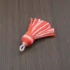 Borlas de fio de algodão com céu estrelado tingido em degradê, pingentes coloridos de fio de algodão feitos à mão, acessórios para Hanfu, decorações para pendurar em carro e bolsa