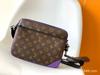 26 Años m L Bolso para Hombre, Bolso para Mujer, Bolso Cruzado de un Solo Hombro, Bolso para Cámara Tres en Uno, Bolso de Mano, Cuero Genuino, Versátil, Retro