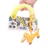 Llavero Creativo Lindo Estilo Europeo Perro Salchicha Cuero PU Colgante de Bolsa Joyería para Llaves de Coche Venta Caliente de Comercio Exterior Explosiones