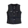 Verano 2025 Nuevo Ropa Femenina Transfronteriza Europea y Americana Estilo Pequeño Fragancia Chaleco Decorativo Multicolor W08 0359
