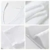 Camiseta Interior Blanca de Algodón para Mujer en Otoño e Invierno Cuello en V Se Puede Usar por Fuera Estilo Coreano Ajustada de Manga Larga Top con Forro Polar