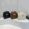 Bolso Redondo Pequeño de Moda para Mujer 2026 Nuevo Estilo Mochila Versátil de Moda Gran Capacidad Bolso Pequeño de Hombro Cruzado para Viajes