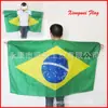 [Fábrica de bandeiras] Bandeira do Brasil 48*48cm turbante bandeira da Copa do Mundo torcedores animados lenço quadrado