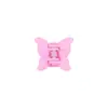 Mini presilhas de cabelo de borboleta transfronteiriças em cores macaron, acessórios de cabelo infantis multicoloridos foscos 3550
