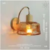 Luminária de Parede Antiga Poste de Lâmpada Suporte de Lâmpada Cor de Noz E27 Criativo Sala de Estar Corredor Escada Parede Estudo Decoração Madeira Maciça
