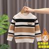 Suéter dos meninos de Gongyuweng outono e inverno Nova camisa de fundo de malha engrossada bebê infantil estilo coreano suéter estilo ocidental estilo ocidental