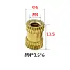 Tuerca de Cobre Termofusible Moleteada M4, Tuerca Moleteada Patrón Piña, Tuerca Moleteada Termofusible, Tuerca Moleteada Estampada, Tapa de Tuerca