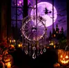 Decoração de Janela de Cristal para Halloween Sino de Vento Acrílico F
