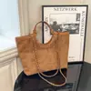 Bolso Tote de Lujo Ligero, Estilo Pequeño Fragante Rombo Nicho Moda Nuevo Bolso de Mano de Gran Capacidad Bolso de Hombro con Cadena