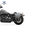 Coche muscle Wolf adecuado para Harley Luwei 117 bolsa lateral bolsa lateral se puede instalar casco medio casco casco completo marco de liberación rápida modificación