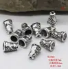 Accesorios de tres vías directo de fábrica Cabeza de torre de aleación de plata de Tíbet Stupa Accesorios DIY una variedad de opcionales