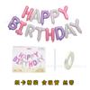 16 Polegada Carta de Aniversário Balão de Folha de Alumínio Feliz Aniversário Balão Banner Filme de Alumínio Balão Decoração Conjunto de Aniversário Infantil