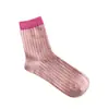 Calcetines Zhuji para Mujer, Estilo Primavera y Otoño, Calcetines de Algodón de Media Pantorrilla, Calcetines Largos Versátiles para Verano, Calcetines Holgados Estilo Japonés, Estilo Trendy Ins para Ropa Exterior