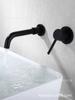 Kaiping Youjia Grifo para Lavabo de Encimera Negro Oculto Grifo de Caño Redondo Único 3907