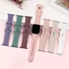 Adequado para Pulseira Apple iWatch Applewatch9/S11/Ultra Watch Fivela Borboleta Pulseira de Silicone Confete