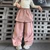 Roupas de Dança Jazz para Meninas Calças Casuais Estilo Coreano Calças Cargo Hip-Hop para Meninas Roupas de Performance de Dança Jazz para Crianças Tendência