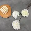 Flores Artificiais em Tons Brancos para Arranjos de Casamento, Decoração de Corredor, Arranjos Florais, Flores Artificiais para Sala de Estar de Hotel, Flores Artificiais em Estoque