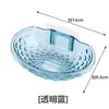 Nueva Caja de Jabón de Cristal Acrílico para el Hogar Estante de Drenaje para Baño Jabón Caja de Jabón Estante de Almacenamiento de Joyas Adhesivo sin Costuras